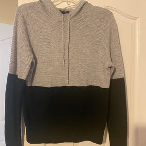 Banana Republic Block Hoodie Black/Gray Exc.Cond